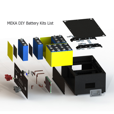 MEKA 25.6V 135Ah 3456Wh LiFePO4 Battery DIY Kits